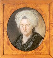 portret van de moeder van de dichter Goethe